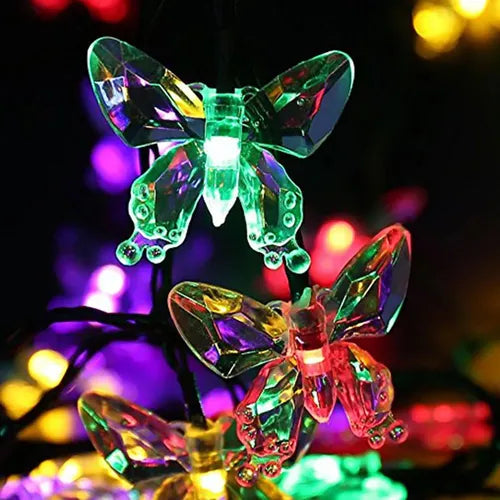 Set de Luces Led Solares 5 Metros Con Hermosos Diseños Surtidos