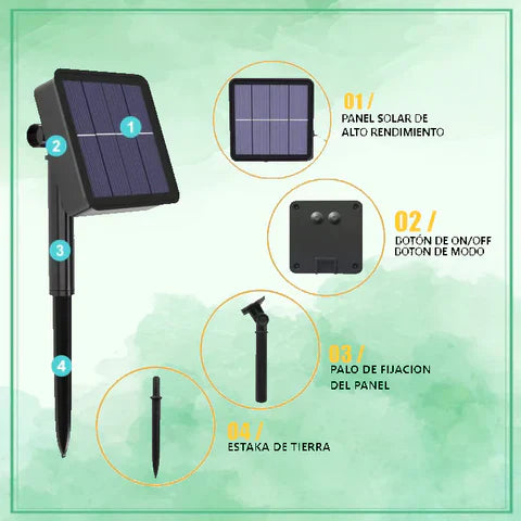 Guirnalda Solar Exterior 20mts