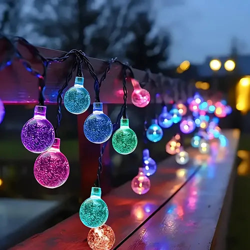 Set de Luces Led Solares 5 Metros Con Hermosos Diseños Surtidos